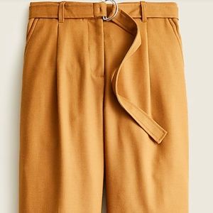 J. Crew D-Ring Flannel Pant in Heather Camel/Sz. 14